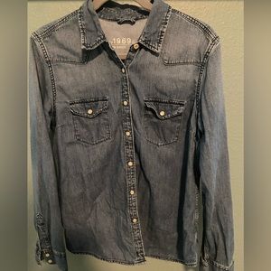 Gap 1969 Denim Western Shirt